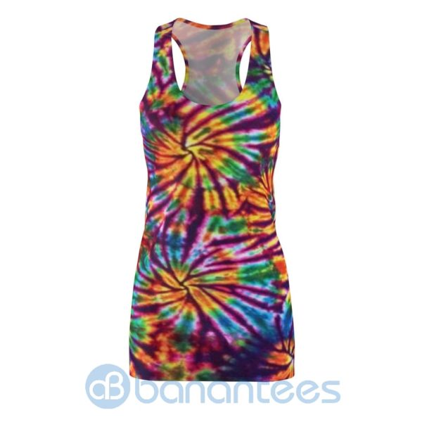 Tie Dye Full Printed Racerback Dress For Women Product Photo