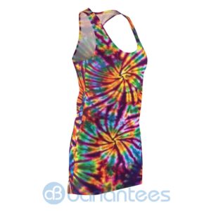 Tie Dye Full Printed Racerback Dress For Women Product Photo