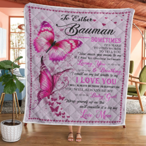 To Esther Bauman Butterfly Blanket Quilt Product Photo