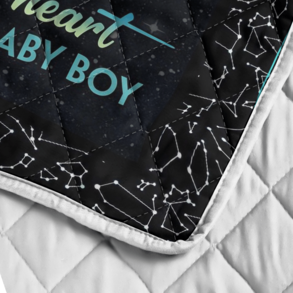 To My Amazing Son I Will Always Carry You In My Heart Blanket Quilt Product Photo