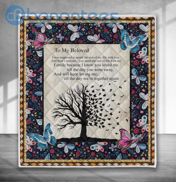 To My Beloved Gift For Mom Quilt Blanket Quilt Product Photo