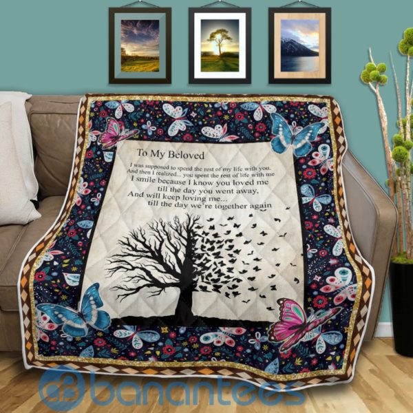 To My Beloved Gift For Mom Quilt Blanket Quilt Product Photo