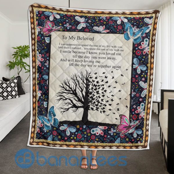 To My Beloved Gift For Mom Quilt Blanket Quilt Product Photo