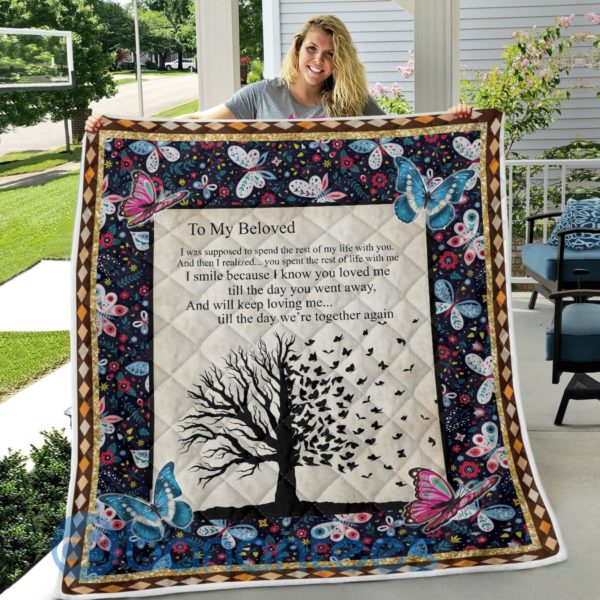 To My Beloved Gift For Mom Quilt Blanket Quilt Product Photo