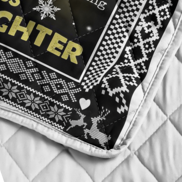 To My Bonus Daughter I Belive In You Blanket Quilt Product Photo