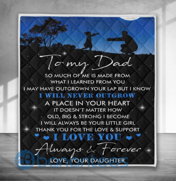 To My Dad Father Day Blanket Quilt Product Photo