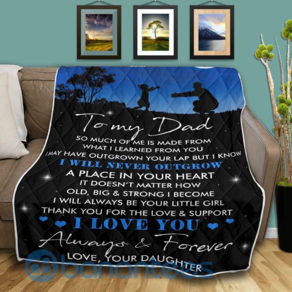 To My Dad Father Day Blanket Quilt Product Photo