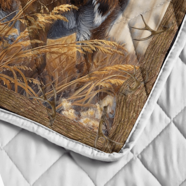 To My Dad For All Time That I Forget To Thank You Deer Blanket Quilt Product Photo