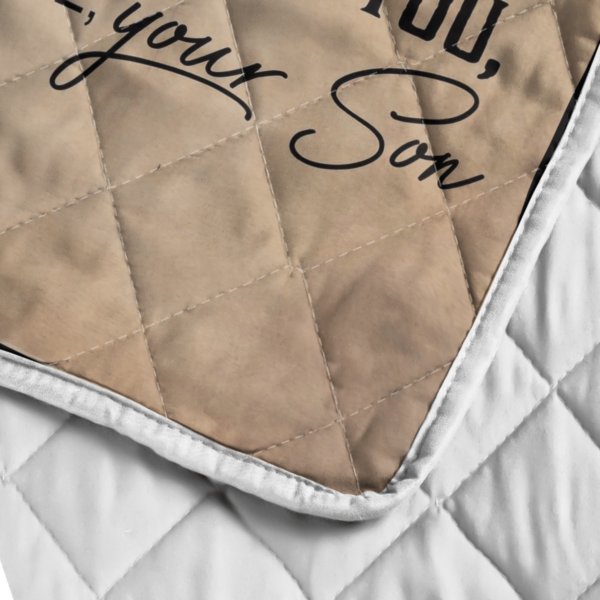 To My Dad I Love You Farmer Blanket Quilt Product Photo