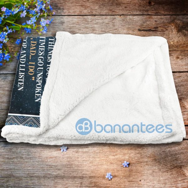 To My Dad I Love You Sherpa Blanket Product Photo