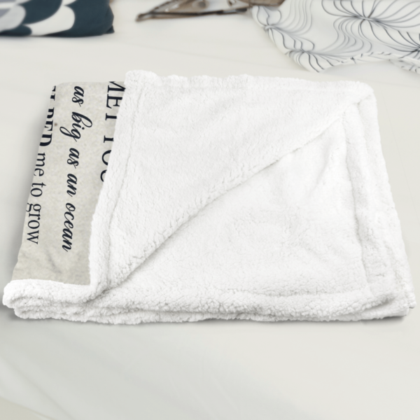 To My Dad The Hero In My Life Was You Sherpa Blanket Product Photo