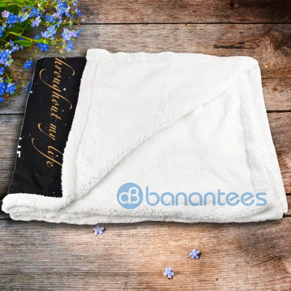 To My Dad You Will Always In My Heart Sherpa Blanket Product Photo