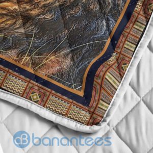 To My Dad, I'll Always B Your Little Girl Lion Quilt Blanket Product Photo