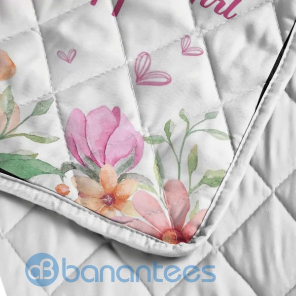 To My Daughter Always Remember I Love You Elephant Quilt Blanket Quilt Product Photo