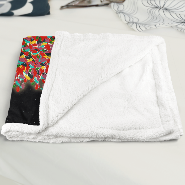 To My Daughter Be Brave Butterflies Tree Sherpa Blanket Product Photo