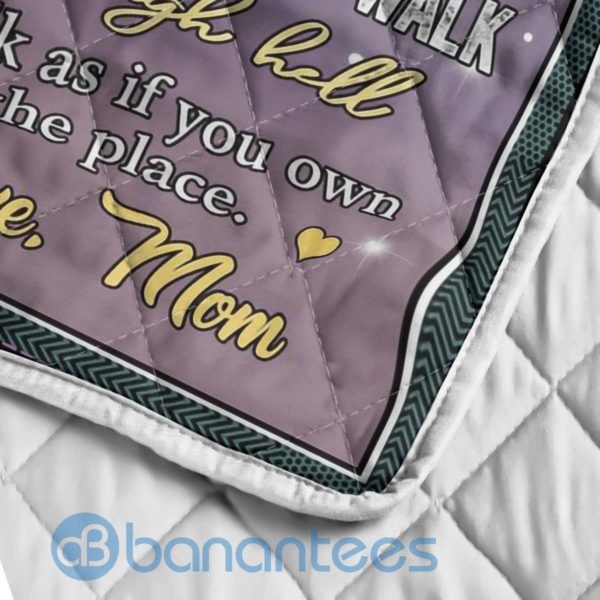 To My Daughter Believe In Yourself Wolf Blanket Quilt Product Photo