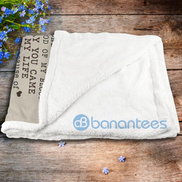 To My Daughter Butterflies And Flowers Sherpa Blanket Product Photo