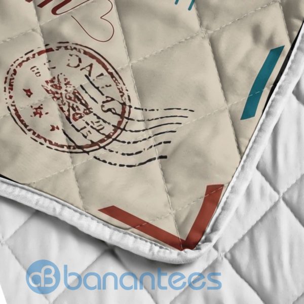 To My Daughter By Air Mail Blanket Quilt Product Photo