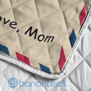 To My Daughter By Air Mail From Mom Blanket Quilt Product Photo