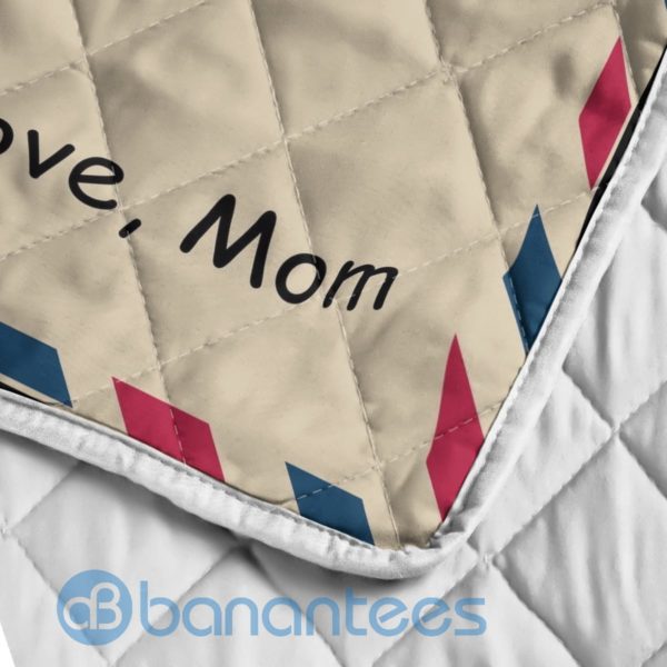To My Daughter By Air Mail From Mom Blanket Quilt Product Photo