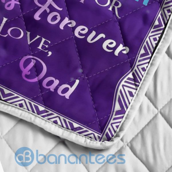 To My Daughter Every Day Wolf Blanket Quilt Product Photo