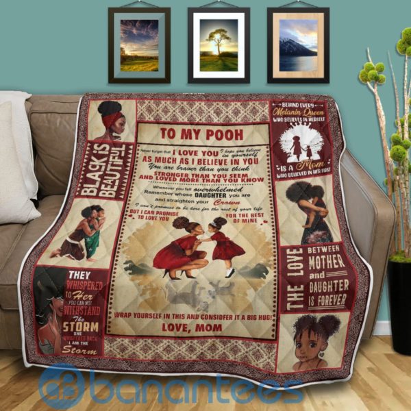 To My Daughter From Black Mom Quilt Blanket Quilt Product Photo