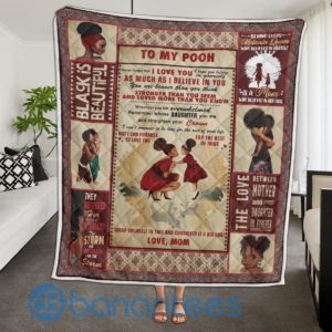 To My Daughter From Black Mom Quilt Blanket Quilt Product Photo
