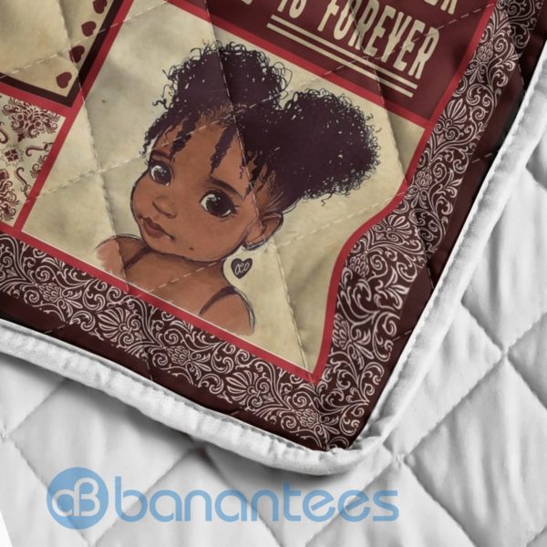 To My Daughter From Black Mom Quilt Blanket Quilt Product Photo