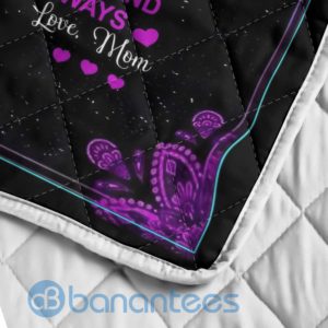 To My Daughter From Mom Butterfly Blanket Quilt Product Photo