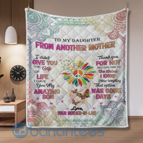 To My Daughter From Mother In Law Hippie Blanket Quilt Product Photo