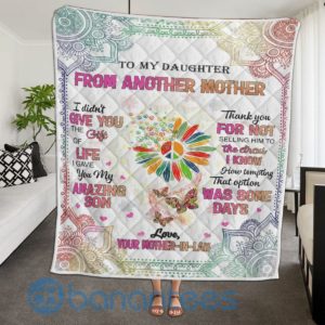 To My Daughter From Mother In Law Hippie Blanket Quilt Product Photo
