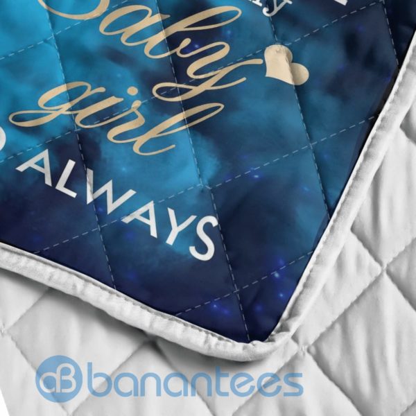 To My Daughter I Love You Forever And Always Blanket Quilt Product Photo