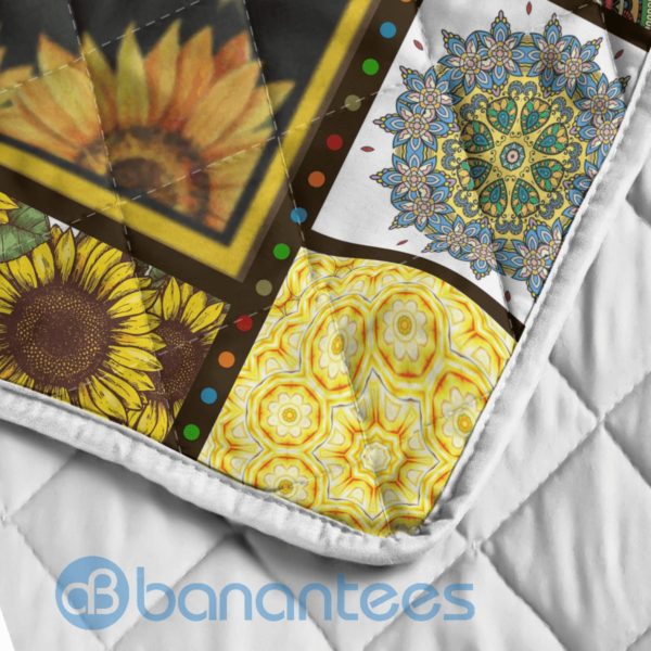 To My Daughter I Love You Hippie Girl Quilt Blanket Product Photo