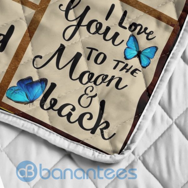 To My Daughter I Love You Mom Blanket Quilt Product Photo