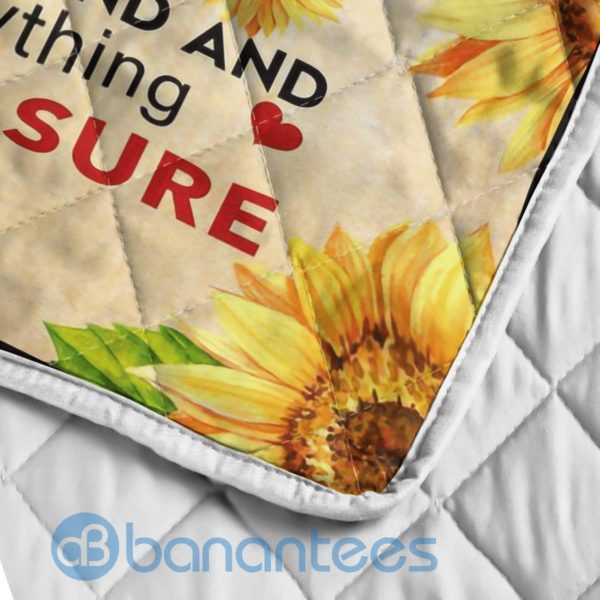 To My Daughter I May Not Say It Enough Sunflower Blanket Quilt Product Photo