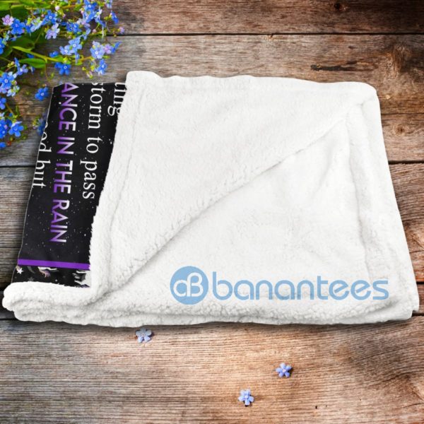 To My Daughter I Will Always Be With You Unicorn Sherpa Blanket Product Photo