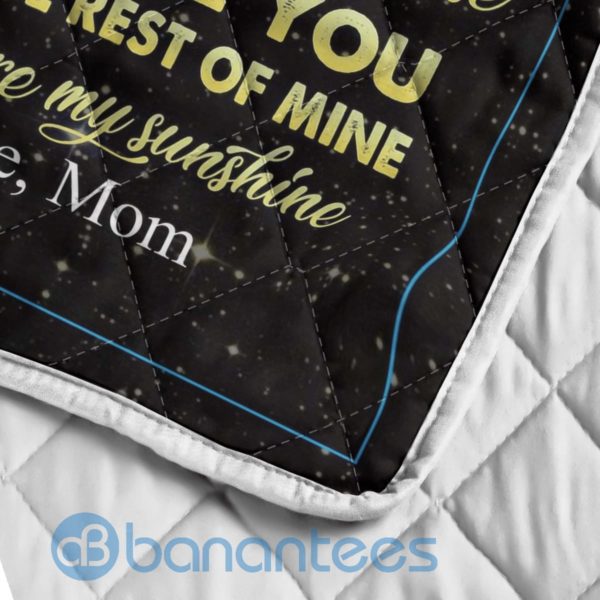 To My Daughter If I Was Left With Two Breaths Blanket Quilt Product Photo