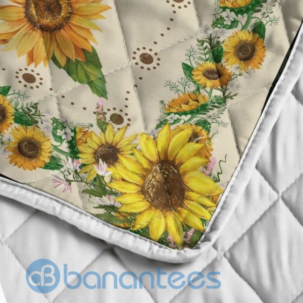 To My Daughter In Law You Are Also My Daughter In Heart Sunflower Blanket Quilt Product Photo