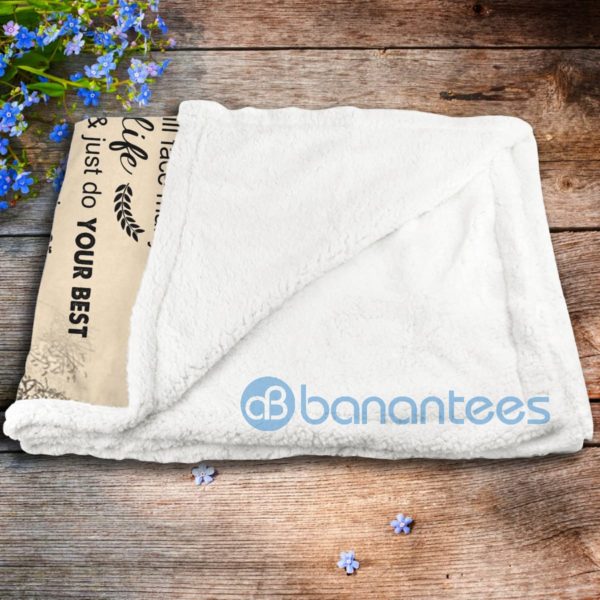 To My Daughter Love You And Support You Sherpa Blanket Product Photo