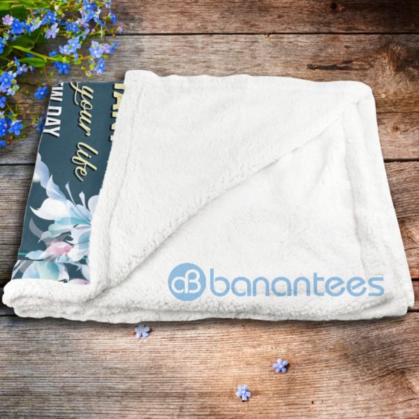 To My Daughter Love You Butterfly Sherpa Blanket Product Photo