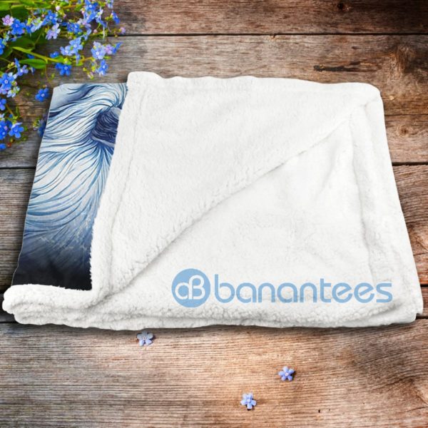 To My Daughter My Love For You Is Forever Wolf And Lion Sherpa Blanket Product Photo
