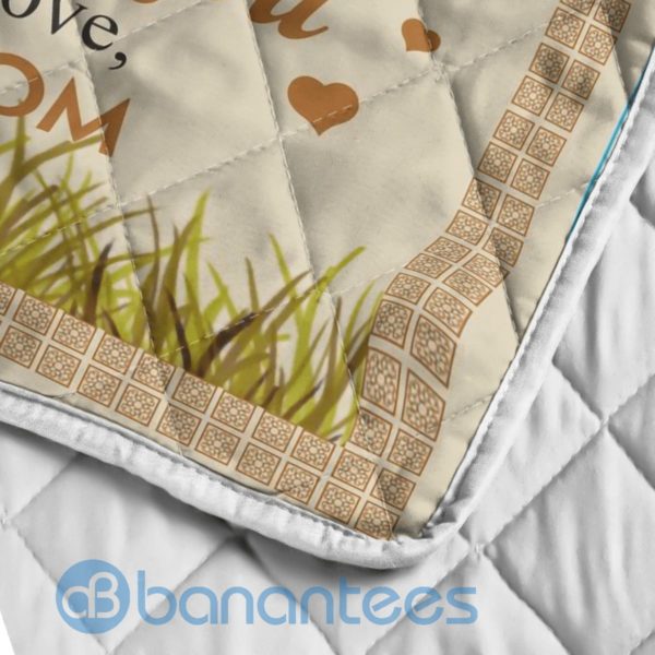 To My Daughter Never Feel That You Are Alone Lion Blanket Quilt Product Photo