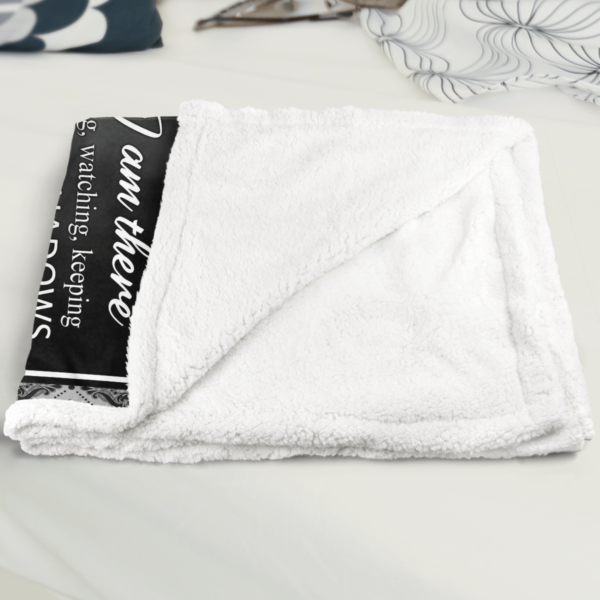To My Daughter Never Feel That You Are Alone Wolf Sherpa Blanket Product Photo