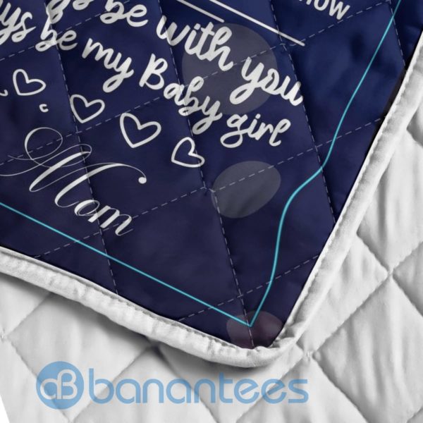 To My Daughter Never Feel That Your Alone Butterfly Blanket Quilt Product Photo