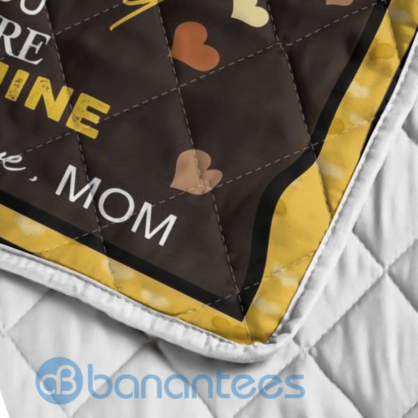 To My Daughter Never Foget That I Love You Sunflower Quilt Blanket Quilt Product Photo