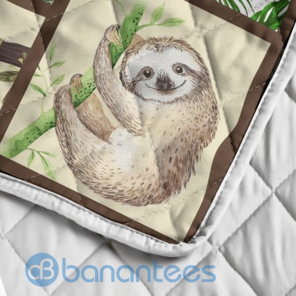To My Daughter Never Forget I Love You Sloth Blanket Quilt Product Photo