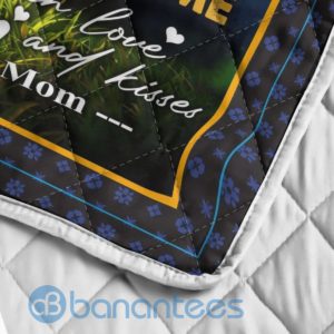 To My Daughter Never Forgot Your Way Back Home Sunflower Butterfly Quilt Blanket Quilt Product Photo