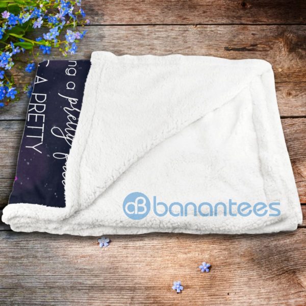 To My Daughter Never Stop Believing In Yourself Butterfly Sherpa Blanket Product Photo