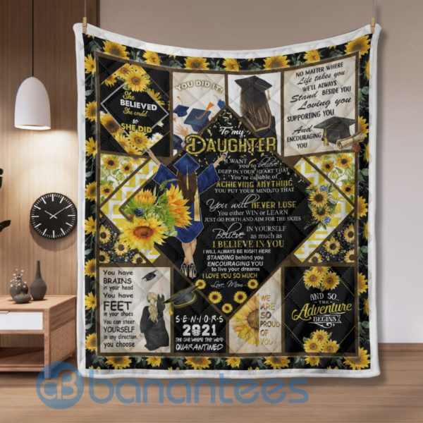To My Daughter Seniors Quilt Blanket Product Photo