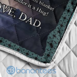 To My Daughter Sometimes It's Hard To Find Words To Tell You Wolf Blanket Quilt Product Photo